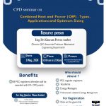 CPD seminar on “Combined Heat and Power (CHP), Types, Application and Optimum Sizing”